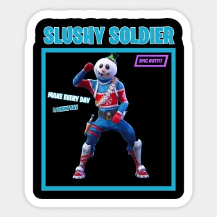 Slushy Soldier Sticker